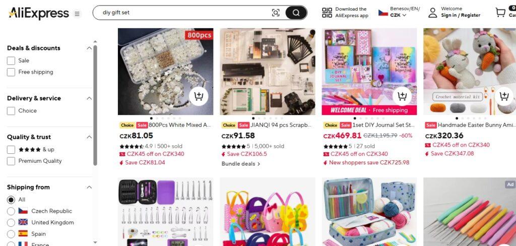 DIY předmětů je na AliExpressu nekonečně, a tak je nutné nakupovat s rozmyslem a dle přání, schopností a věku obdarovaného. Pokud není originální set dostačující, lze ho doplnit o další, například personifikované zboží, případně sestavit vlastní sadu.